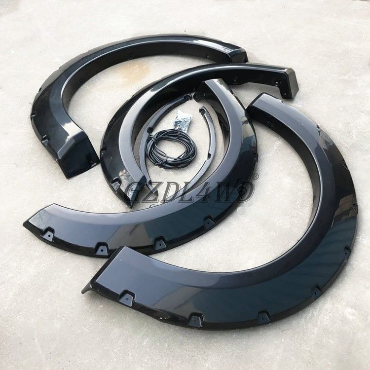 Injection Molded Smooth Black Wheel Arch Flares For Ford F150 2019+